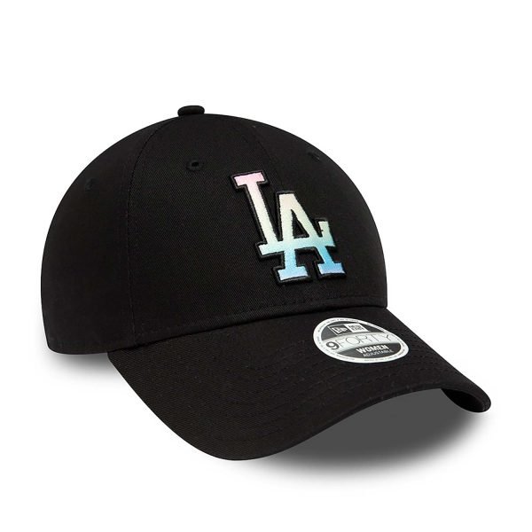 la-dodgers-womens-ombre-infill-black-9forty-adjustable-cap-60298621-back